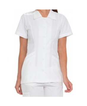 Landau student scrub tunic - White 