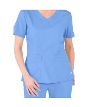 Landau Signature vneck scrub top - Ceil 