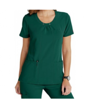 Dickies Xtreme Stretch scoop neck scrub top - Hunter 