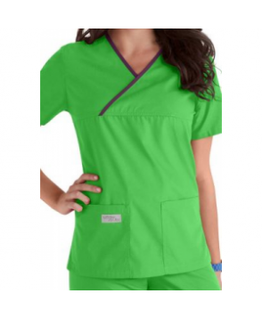 Urbane longer length scrub top ucky Green/concord 