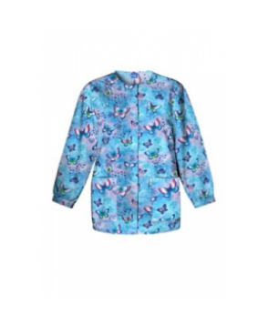 Cherokee Scrub HQ Fly by Night print scrub jacket - Fly By Night 