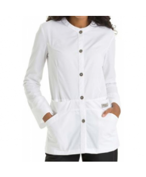 Urbane Scrubs 3 inch medical lab jacket - White 