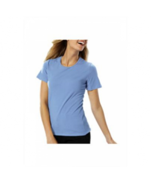 Blue Generation ladies short sleeve jewel neck tee ight Blue 