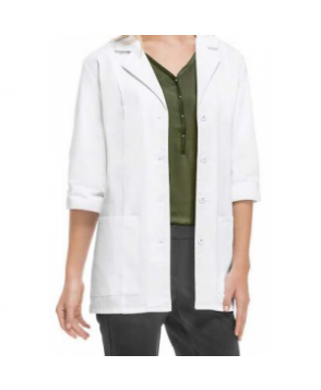 Cherokee 3/4 sleeve lab coat with Certainty Plus - White 