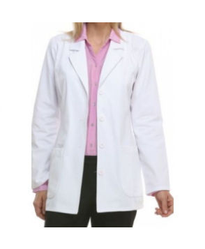Dickies Professional Whites with Certainty Plus women's fashion lab coat - White 
