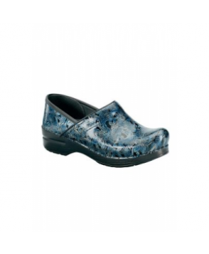 Dansko Professional Silver Blue Tooled nursing clog ilver/Blue Tooled 