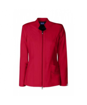 Sapphire two-way zipper scrub jacket with Certainty - Ruby Red 