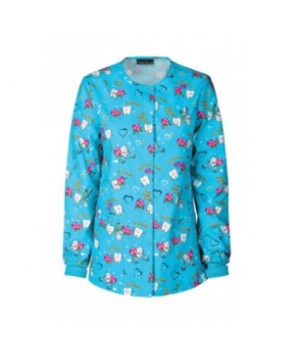 Cherokee Forbidden Love print scrub jacket - Forbidden Love 