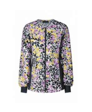 Cherokee Flexibles A Sunny Spot print scrub jacket - A Sunny Spot 