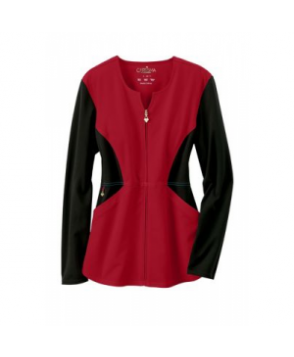 Careisma by Sofia Vergara Fearless color block scrub jacket - Red/black 