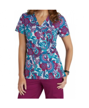 Med Couture Patch Of Petals print scrub top - Patch of Petals 