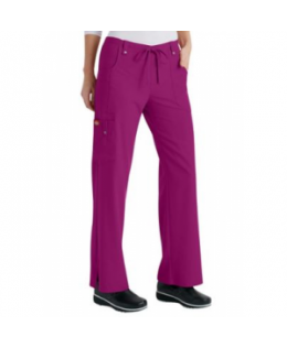 Dickies Xtreme Stretch drawstring scrub pant - Very Berry - L