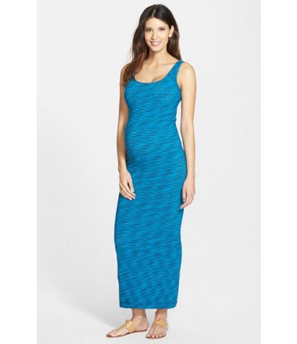 Tees By Tina Marled Maxi Maternity Dress