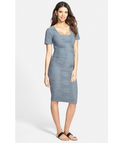 Tees By Tina Crosshatch Maternity Dress