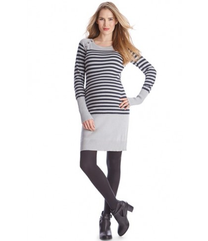 Seraphine 'Rozalia' Stripe Maternity/nursing Sweater Dress