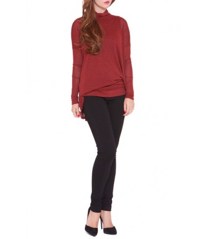 Olian 'Lisa' Asymmetrical Maternity Top, /Large - Red