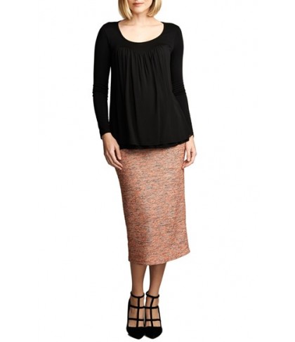 Maternal America Belly Support Maternity Pencil Skirt