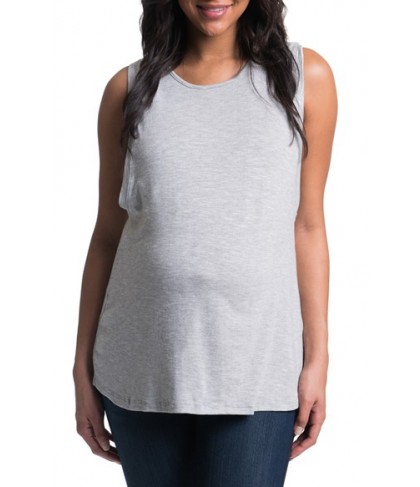 Bun Maternity High Neck Maternity Tank