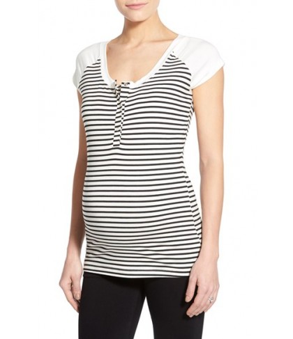 Lab 'Toni' Stripe Maternity/nursing Top