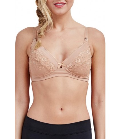 Rosie Pope Unlined Wireless Lace Nursing Maternity Bra