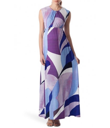 Pietro Brunelli 'Alassio' Graphic Maternity Maxi Dress