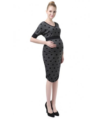 Kimi And Kai 'Layna' Polka Dot Batwing Maternity Dress