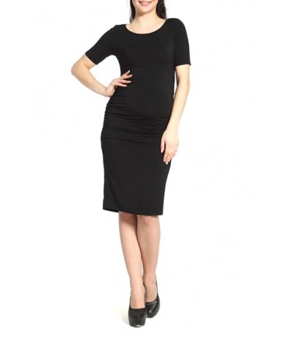 Kimi And Kai 'Demi' Ruched Maternity Body-Con Dress