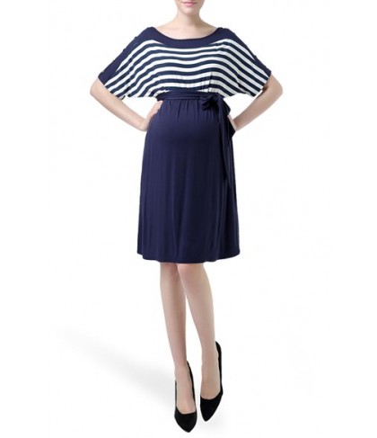 Kimi And Kai 'Willow' Stripe Maternity Dress