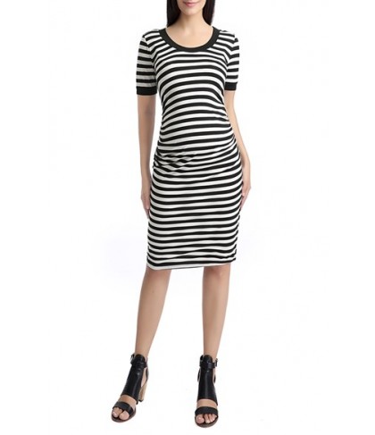 Kimi And Kai 'Bryn' Stripe Maternity T-Shirt Dress