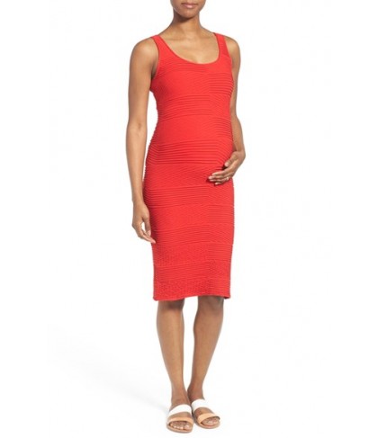 Tees By Tina Textured Tank Maternity Dress