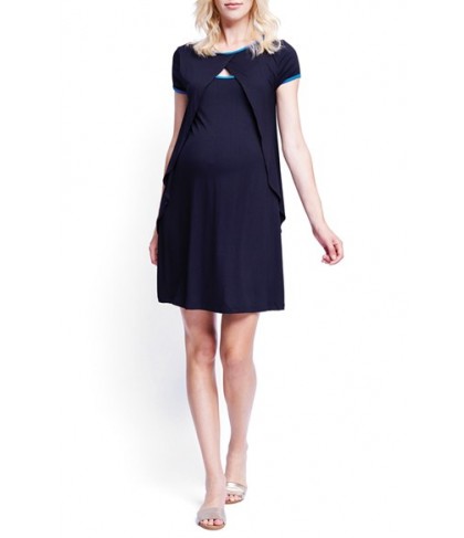 Maternal America Crossover Maternity/nursing Dress