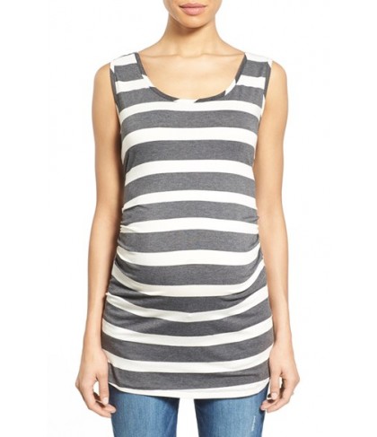 Nom Maternity 'Joey' Ruched Maternity Tank