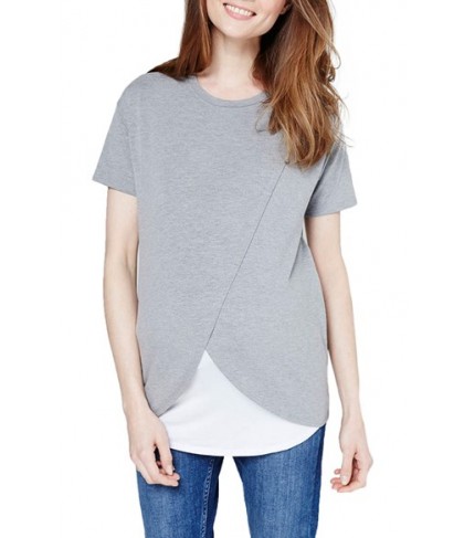 Topshop Short Sleeve Drape Maternity/nursing Tee