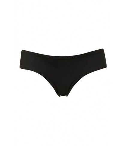 Topshop Solid Maternity Bikini Bottoms- Black