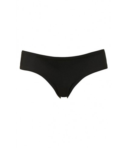 Topshop Solid Maternity Bikini Bottoms- Black