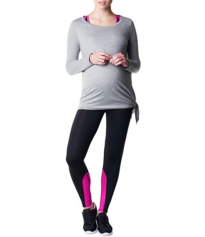 Noppies 'Heather' Athletic Long Sleeve Maternity Top