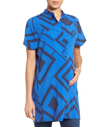 Loyal Hana 'Erin' Print Maternity/nursing Shirtdress