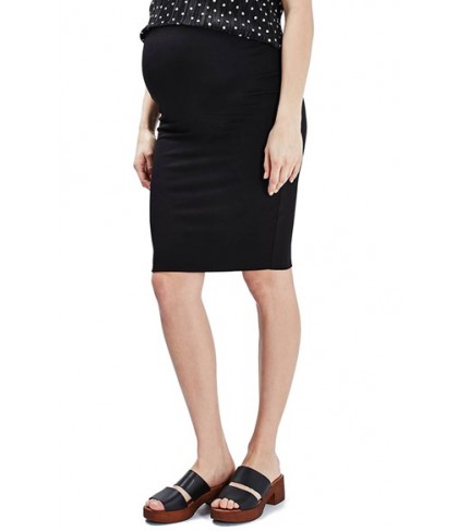 Topshop Double Layer Maternity Tube Skirt - Black