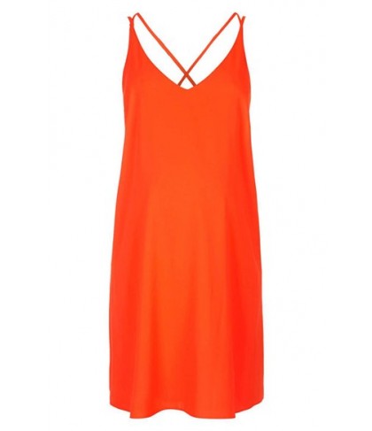 Topshop X-Back Maternity Slipdress- Red