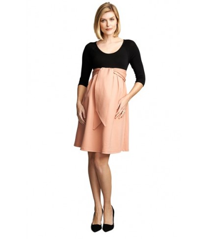 Maternal America Front Tie Maternity Dress