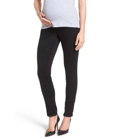 18 Denim 'Ankle Biter' Over The Bump Rolled Cuff Maternity Skinny Jeans