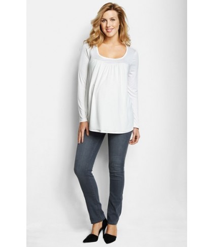 Maternal America Chiffon Knit Maternity Top