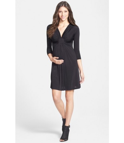 Maternal America 'Circle Ruche' Maternity Dress