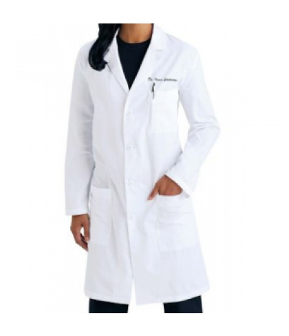 Cherokee long unisex lab coat with Certainty - White - 4X