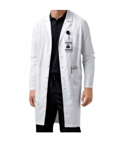 Cherokee 40 inch unisex iPad lab coat with Certainty - White - M