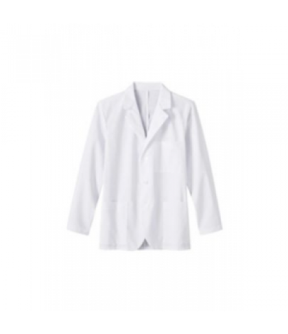 Meta mens consultation length lab coat - White - S