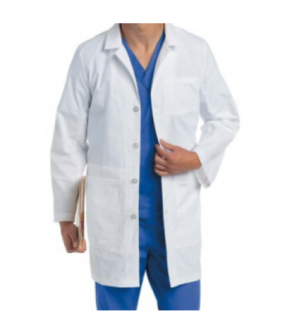 Landau mens lab coat with iPad pocket - White - 42