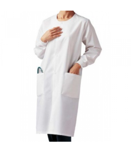 Landau unisex cover lab coat - White - M