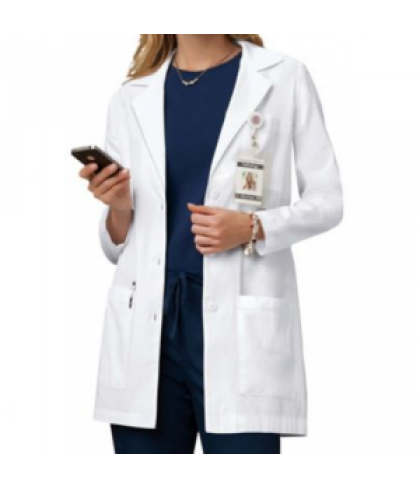 Cherokee 32 inch 3 button lab coat with Certainty - White - 14