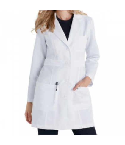 Greys Anatomy princess seam ladies consultation length lab coat - White - XS